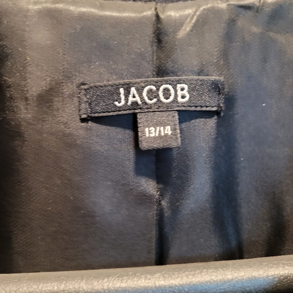 Jacob black dress coat. US Size 13/14 - Picture 3 of 6